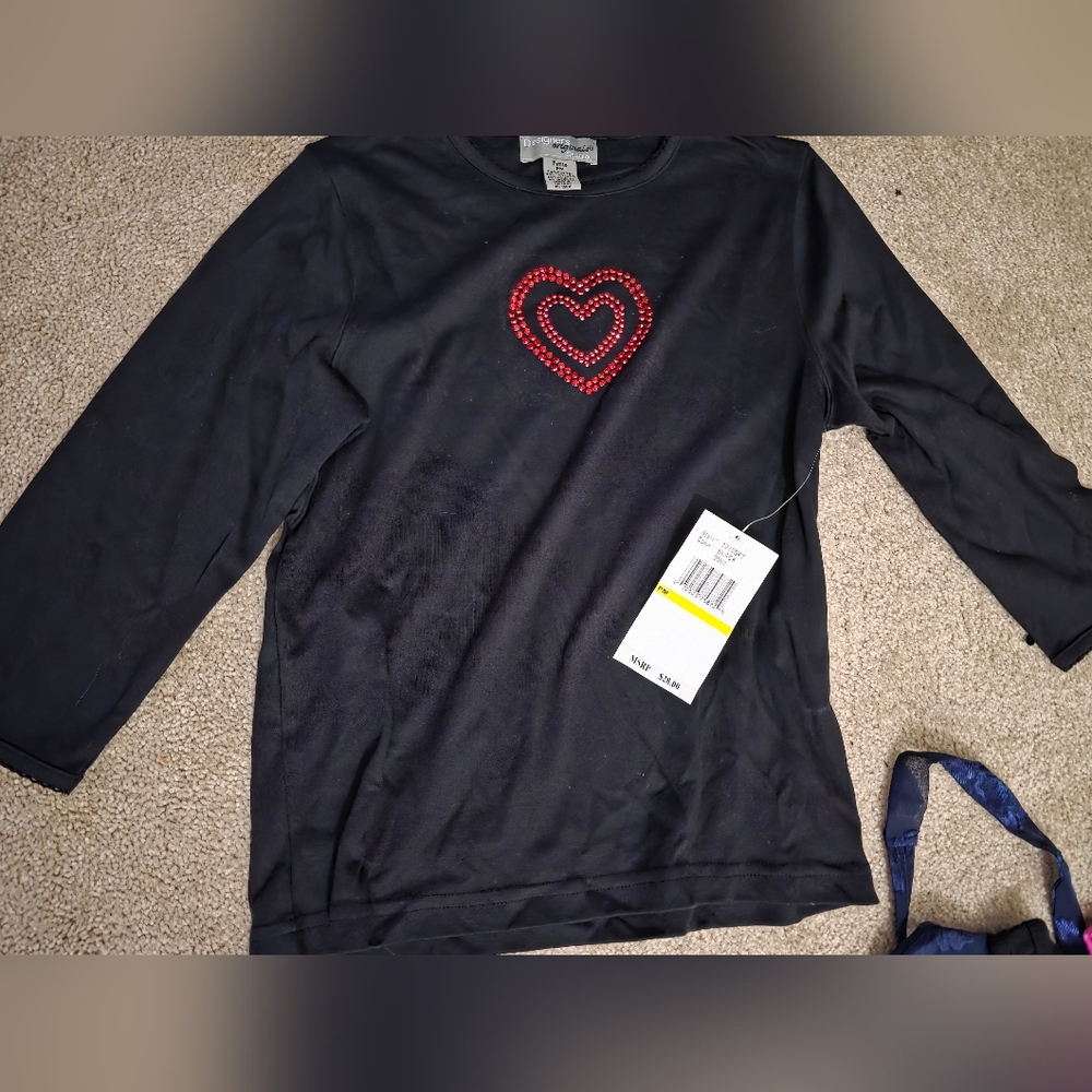 Black Heart Long Sleeve Shirt